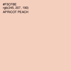 #F5CFBE - Apricot Peach Color Image